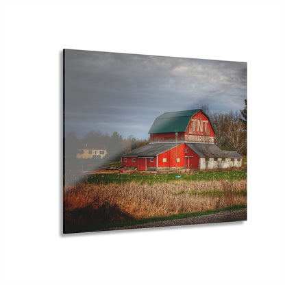 U R There Photography M-24 TnT Red I Rustic Farmhouse Acrylic Wall Print