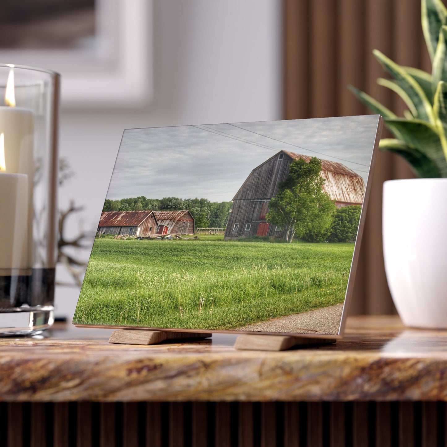 U R There Photography Barkley Road Trio Rustic Farmhouse Decorative Ceramic Tile