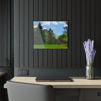 U R There Photography Bordman Road Hidden Grey Rustic Farmhouse Acrylic Wall Print