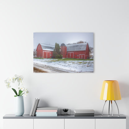 U R There Photography Holmes Road Red II Rustic Farmhouse Acrylic Wall Print 14 "x 11"