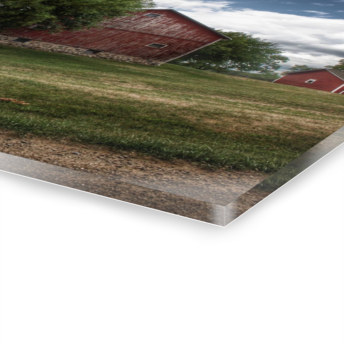 U R There Photography Five Lakes Red I Rustic Farmhouse Acrylic Wall Print