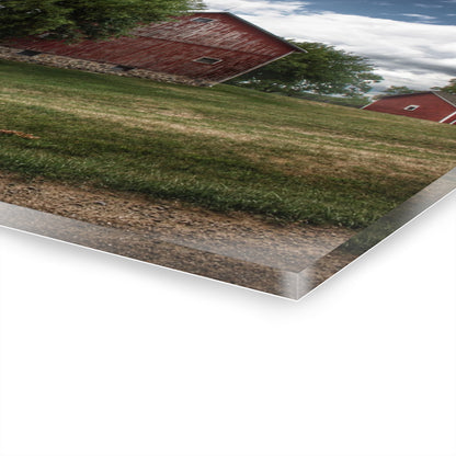 U R There Photography Five Lakes Red I Rustic Farmhouse Acrylic Wall Print