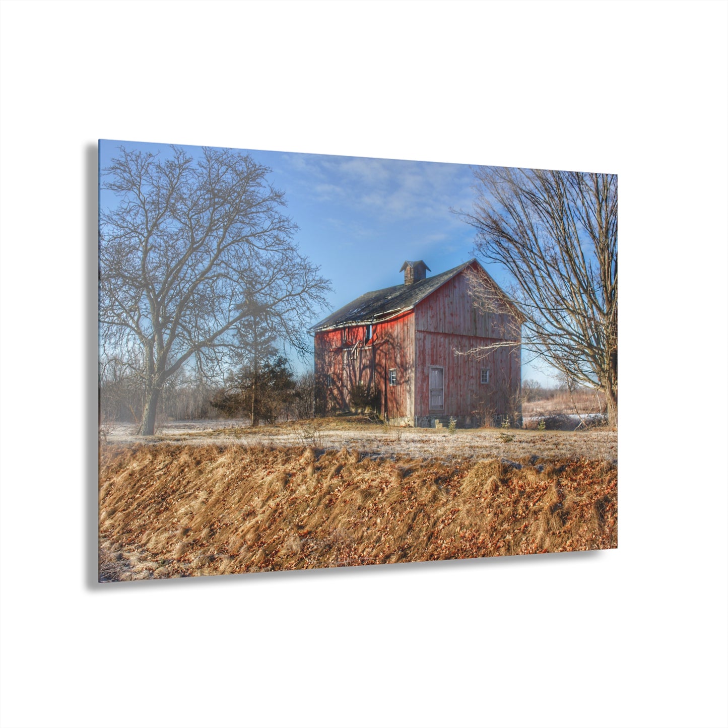 U R There Photography M-24 Barn at the Bend I Rustic Farmhouse Acrylic Wall Print