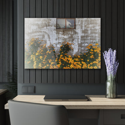U R There Photography Golden Blooms on McDowell Rustic Farmhouse Acrylic Wall Print