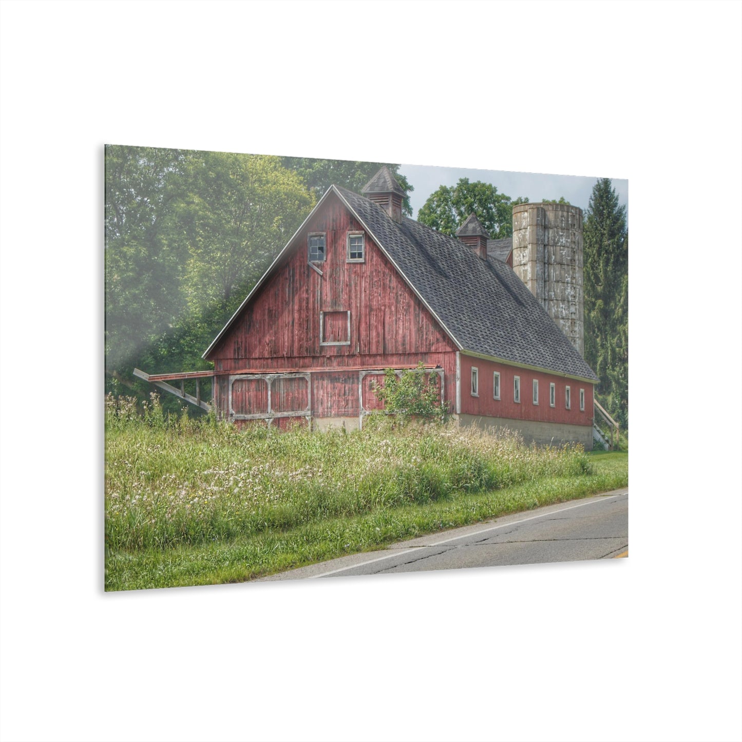 Barn Boutique Modern Farmhouse Acrylic Wall Print| Metamora Red I