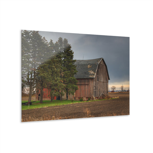 U R There Photography Owendale Red Rustic Farmhouse Acrylic Wall Print