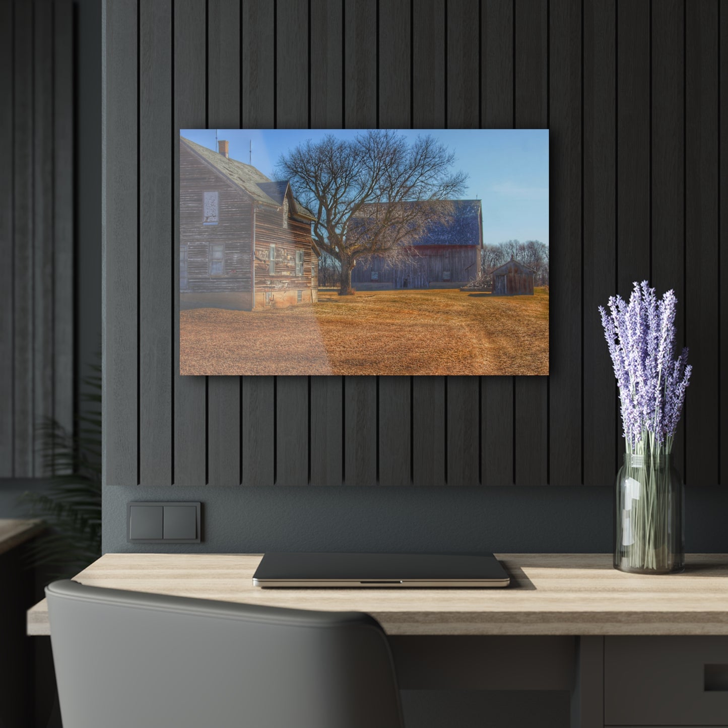 U R There Photography South Elkton Road Forgotten Greys Rustic Farmhouse Acrylic Wall Print