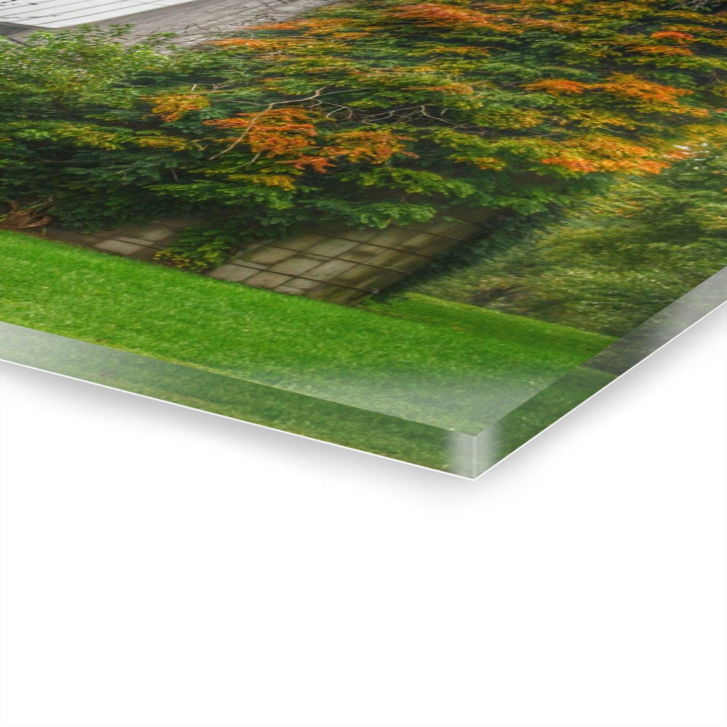 U R There Photography Ludwig Road Oxford Grey and Silo Rustic Farmhouse Acrylic Wall Print