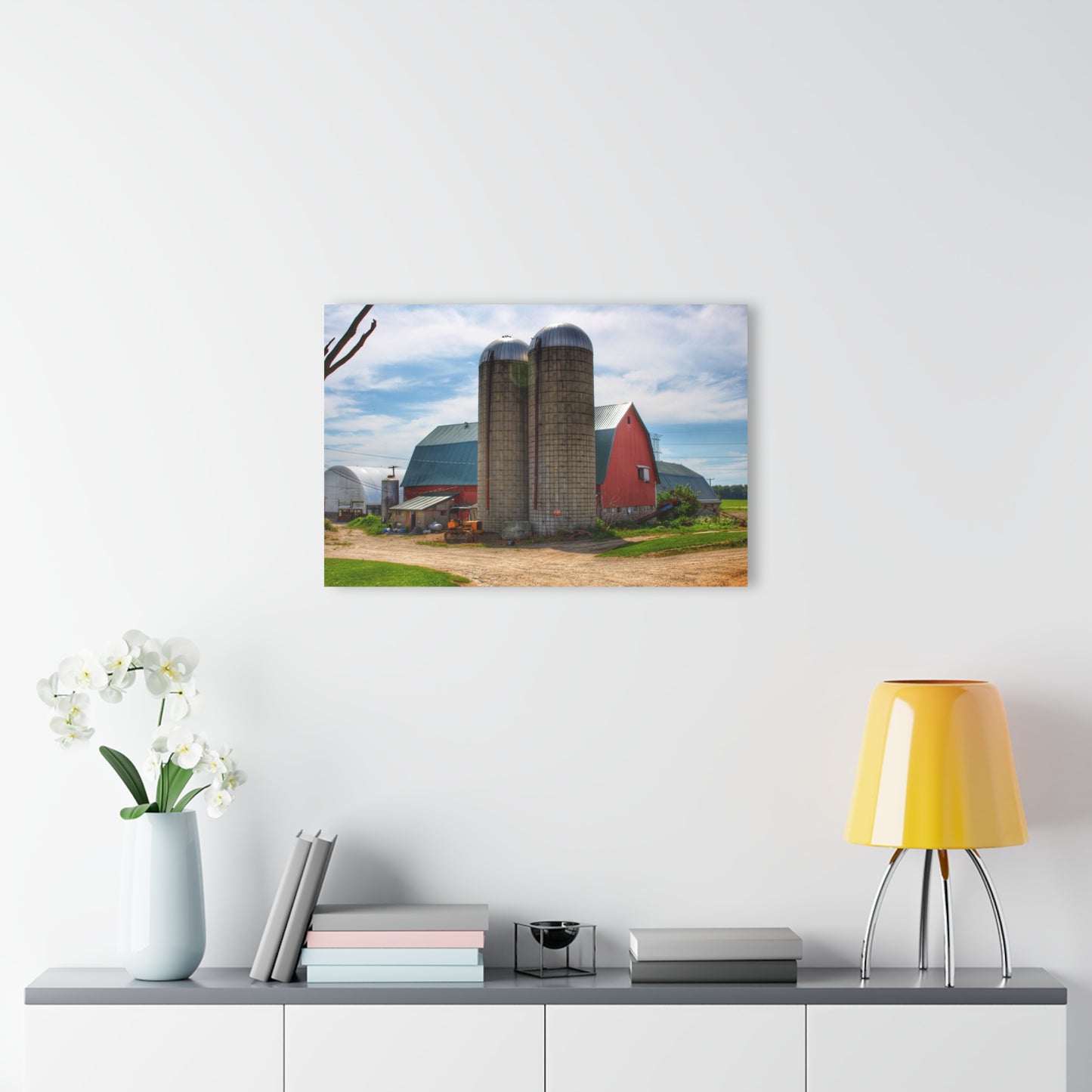 U R There Photography South Washburn Red Rustic Farmhouse Acrylic Wall Print