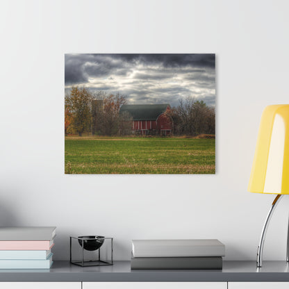 U R There Photography Booth Road Hidden Red I Rustic Farmhouse Acrylic Wall Print