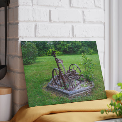 U R There Photography Farm Yard Art Rustic Farmhouse Tempered-Glass Cutting Board