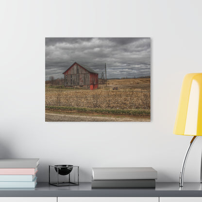 U R There Photography Barnes Road Little Red III Rustic Farmhouse Acrylic Wall Print