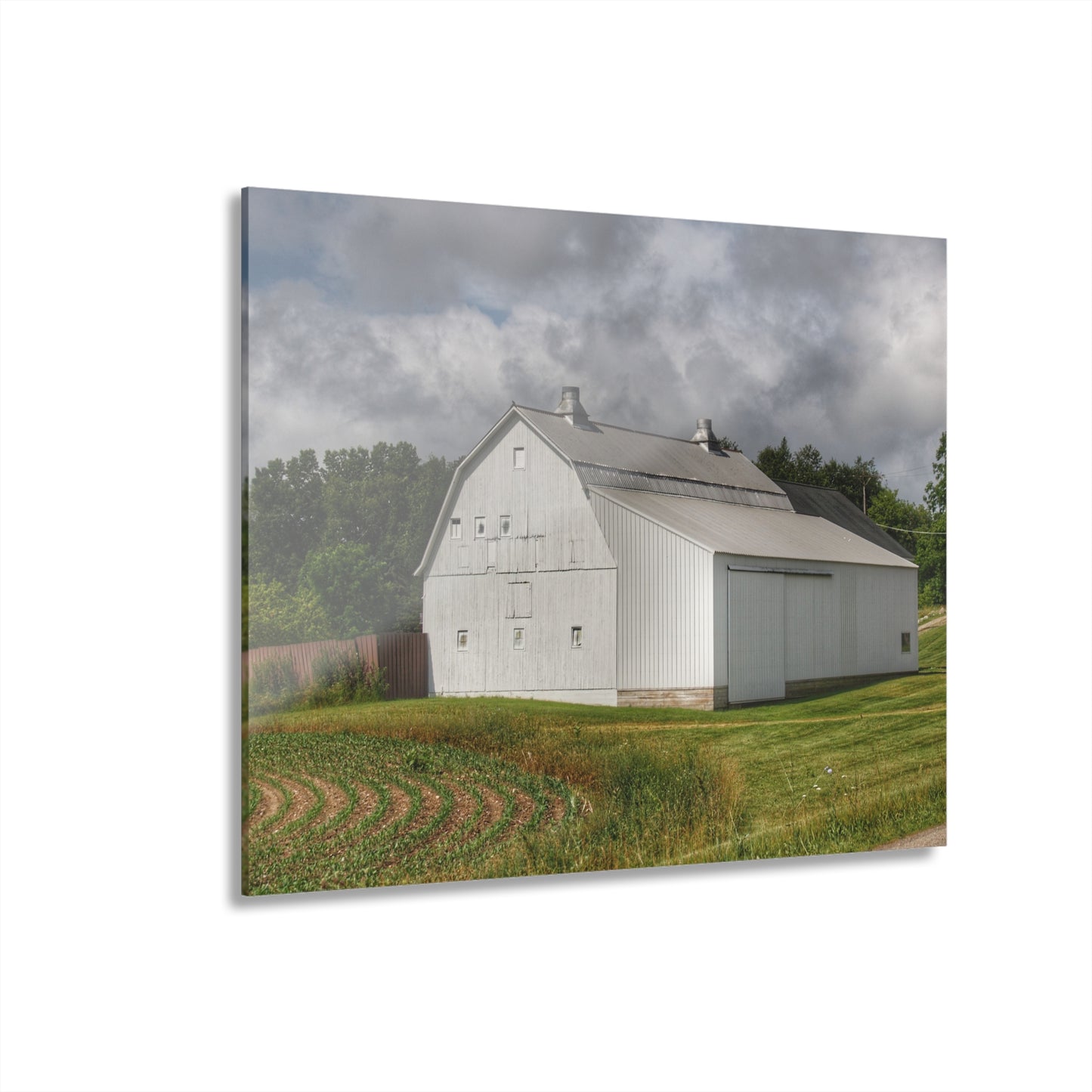 Barn Boutique Modern Farmhouse Acrylic Wall Print| Metamora Road White