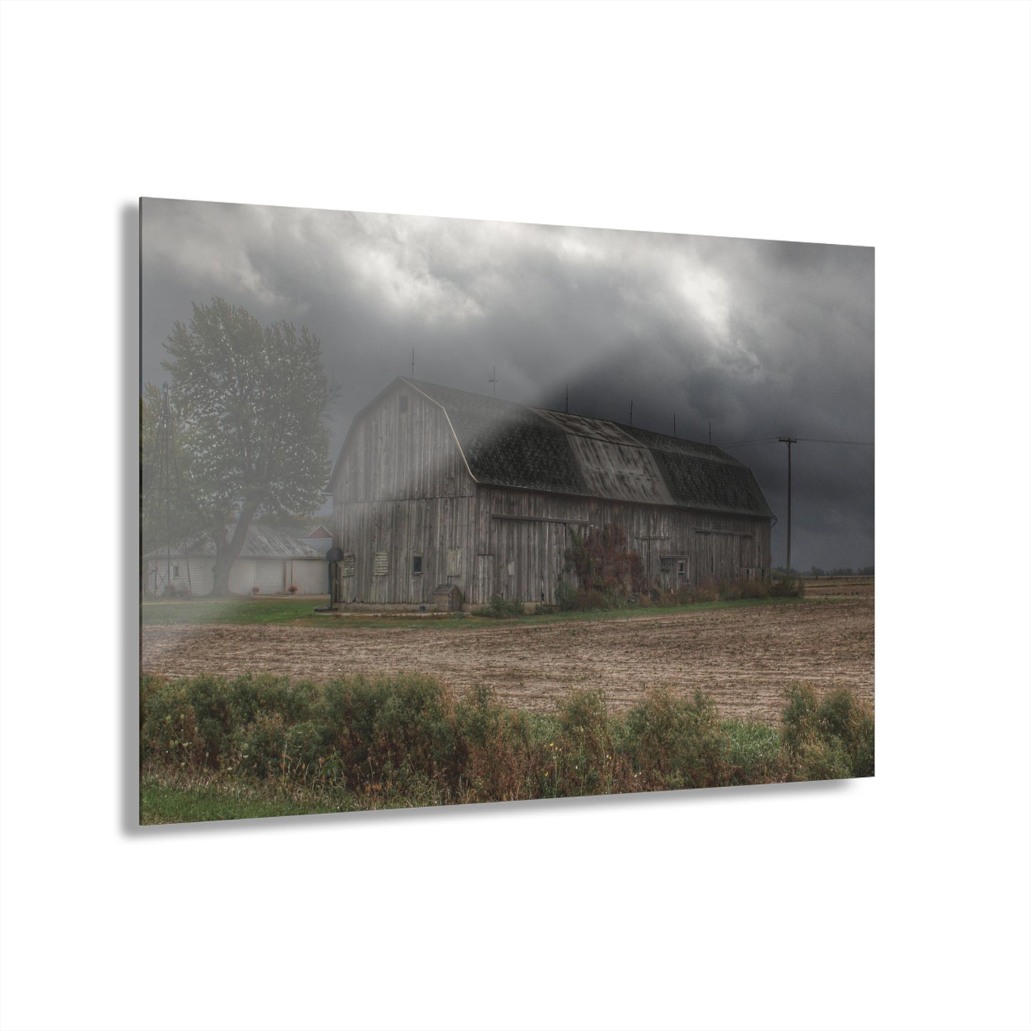 U R There Photography Waterman Road Grey II Rustic Farmhouse Acrylic Wall Print