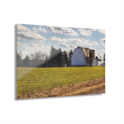 U R There Photography Sandusky White Rustic Farmhouse Acrylic Wall Print