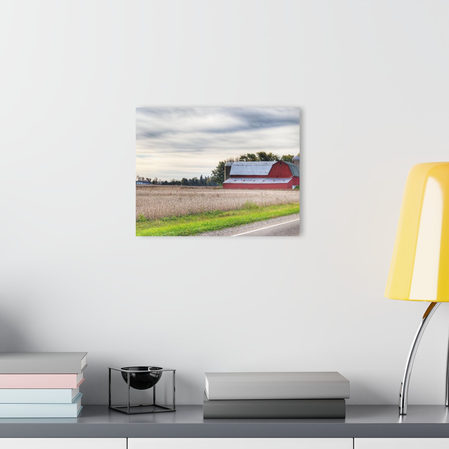 U R There Photography Brown City Red II Rustic Farmhouse Acrylic Wall Print