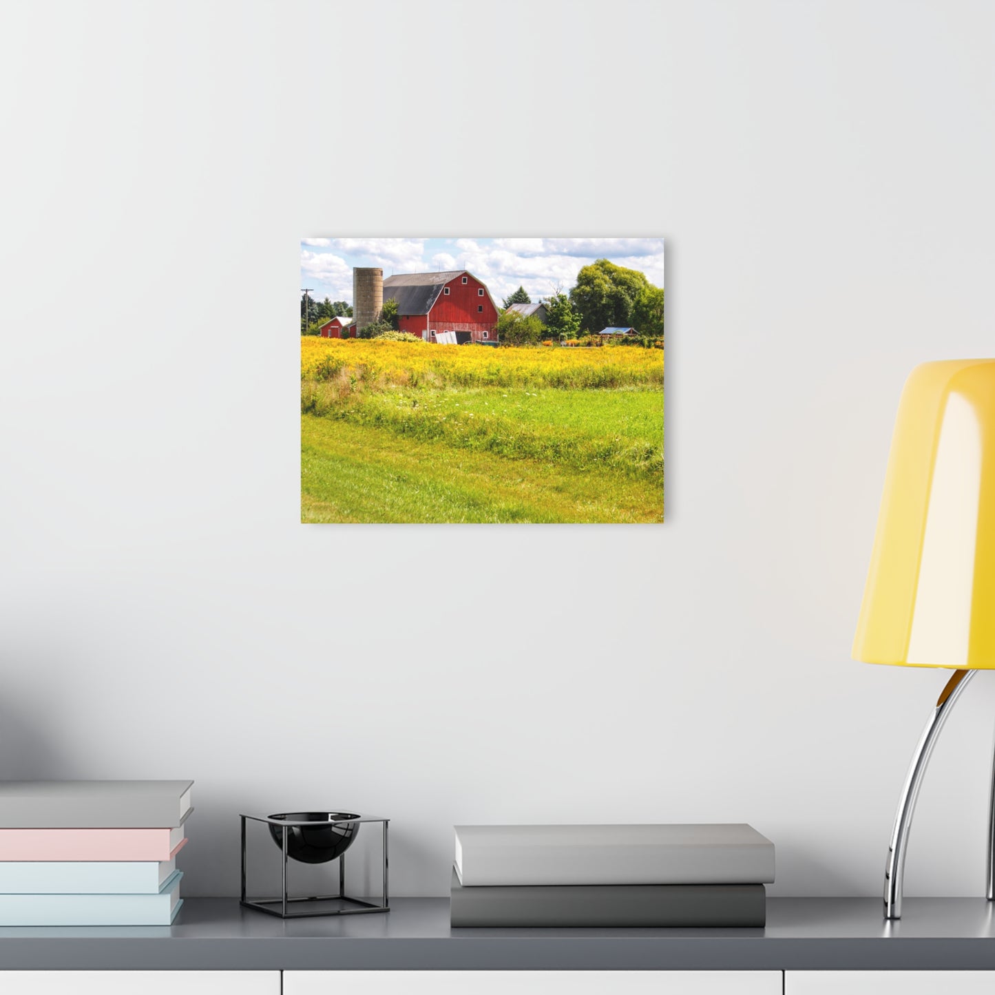 U R There Photography Starr Court Red I Rustic Farmhouse Acrylic Wall Print