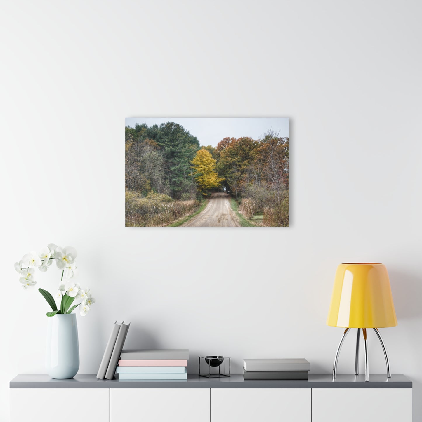 U R There Photography Country Roads in Dryden I Rustic Farmhouse Acrylic Wall Print