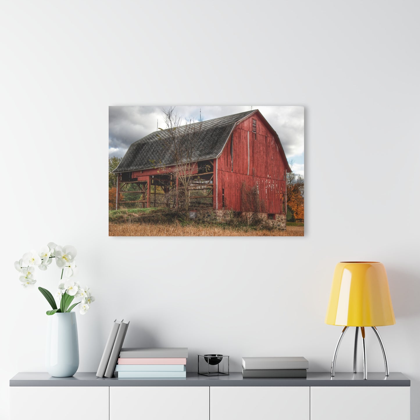 U R There Photography Laur Road Forgotten Red II Rustic Farmhouse Acrylic Wall Print