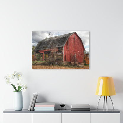U R There Photography Laur Road Forgotten Red II Rustic Farmhouse Acrylic Wall Print