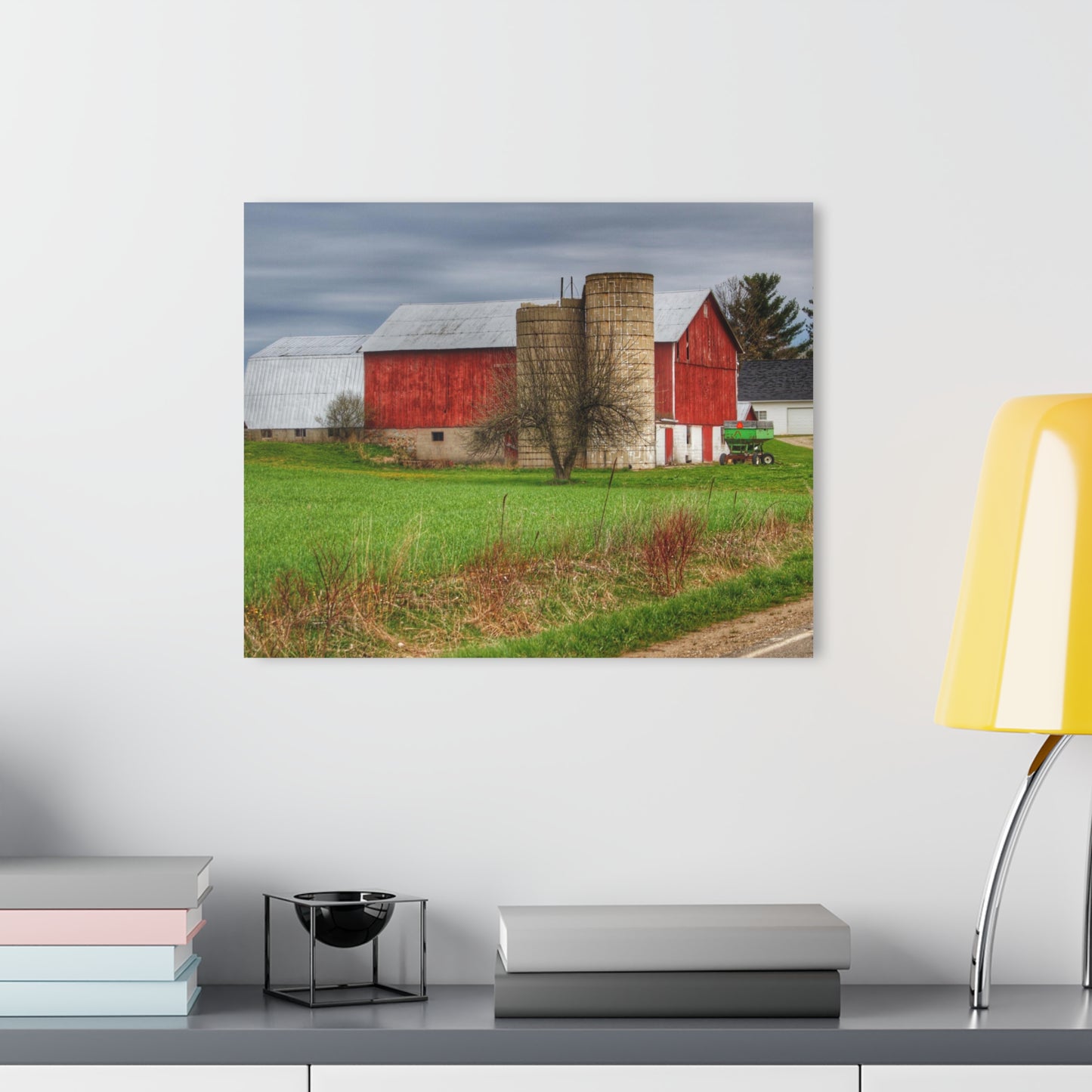 U R There Photography Fostoria Red III Rustic Farmhouse Acrylic Wall Print