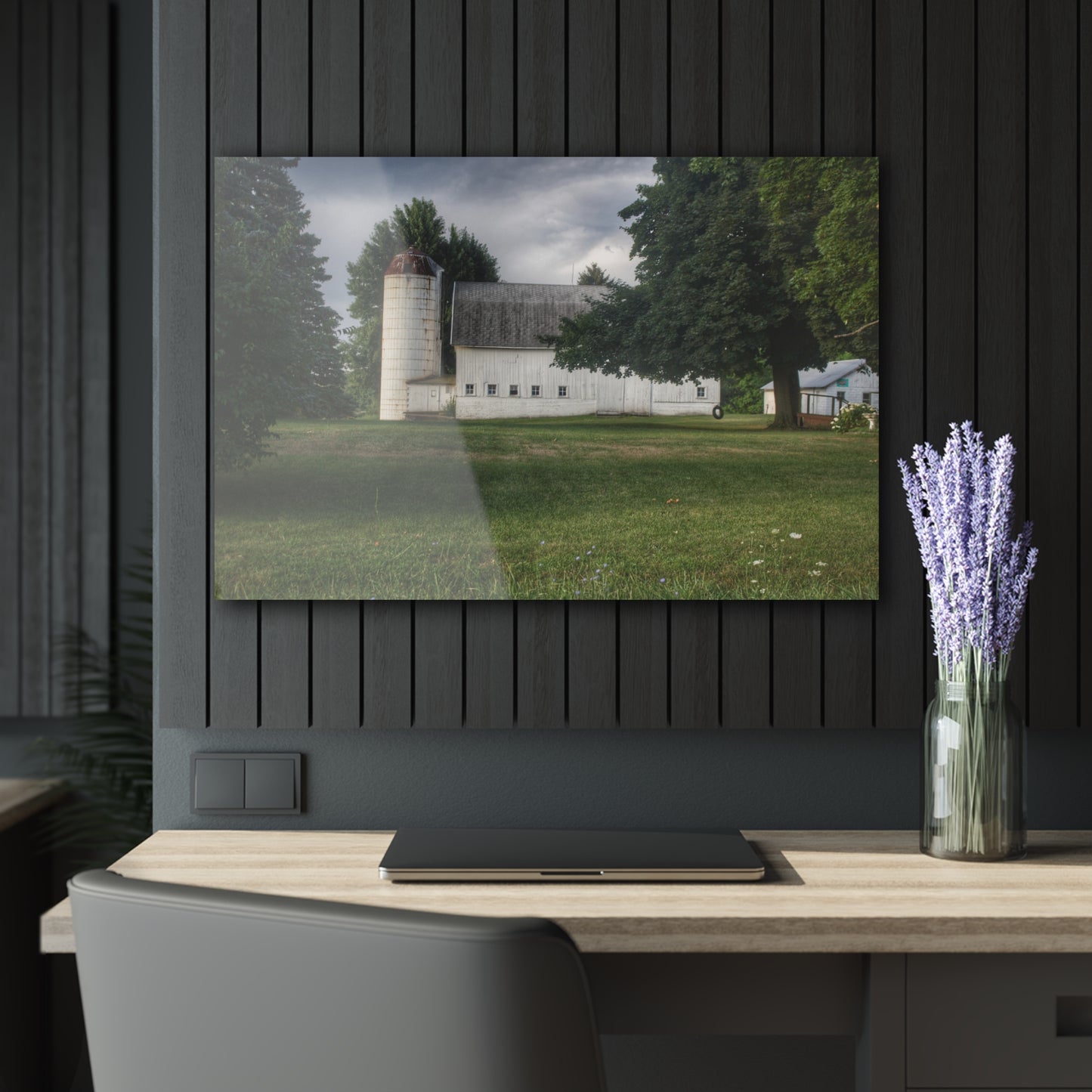 U R There Photography Marathon Road White Rustic Farmhouse Acrylic Wall Print