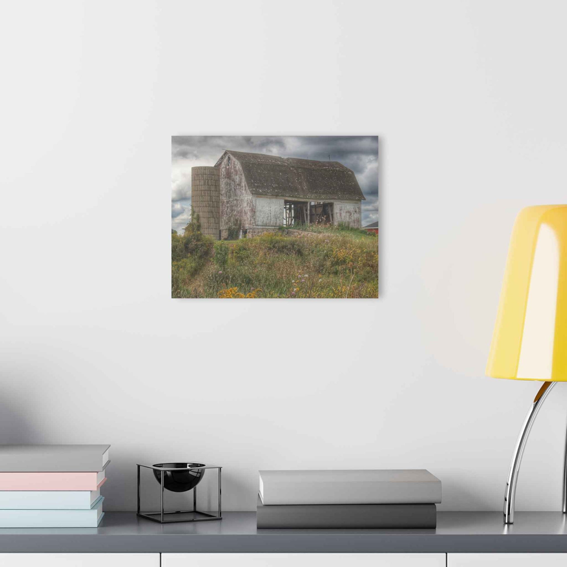 U R There Photography Castle Road White Rustic Farmhouse Acrylic Wall Print