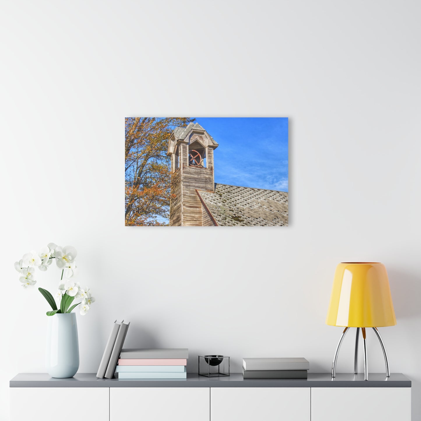 U R There Photography Schoolhouse of Marlette Road II Rustic Farmhouse Acrylic Wall Print