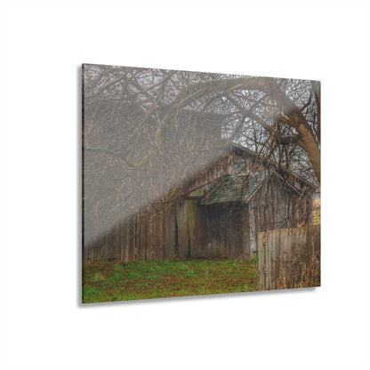 U R There Photography Bowers Road Greys III Rustic Farmhouse Acrylic Wall Print