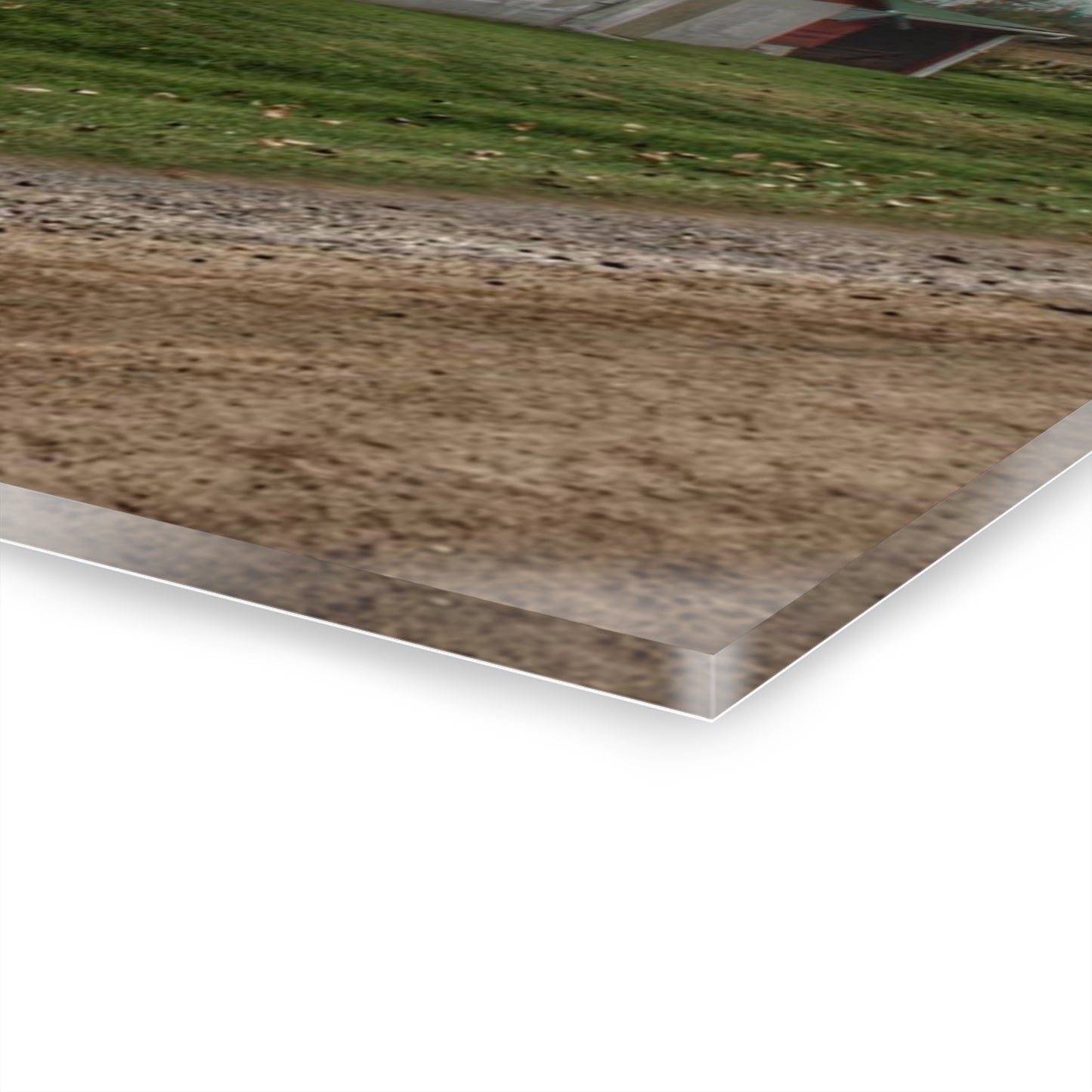 U R There Photography Elmwood Road Reds Rustic Farmhouse Acrylic Wall Print