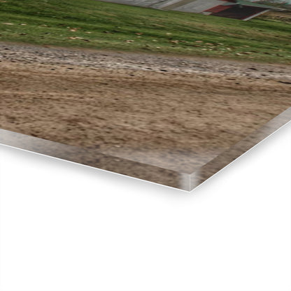 U R There Photography Elmwood Road Reds Rustic Farmhouse Acrylic Wall Print