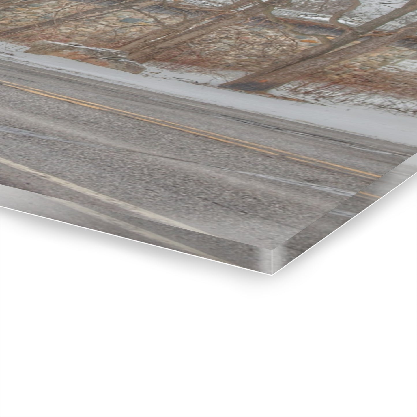 U R There Photography Leonard Stone Grey Rustic Farmhouse Acrylic Wall Print