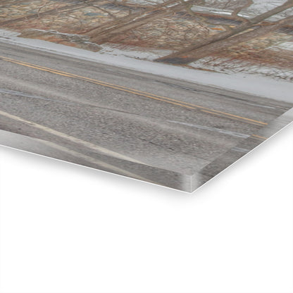 U R There Photography Leonard Stone Grey Rustic Farmhouse Acrylic Wall Print