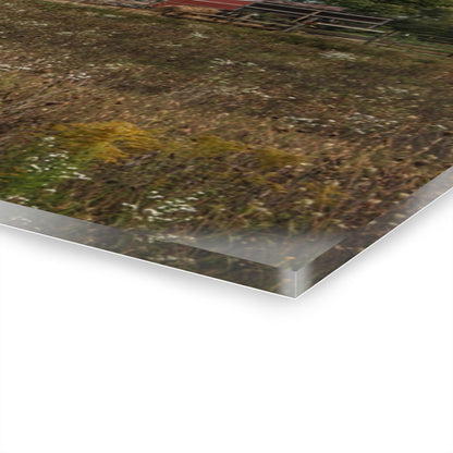 U R There Photography Old Marathon Red Rustic Farmhouse Acrylic Wall Print