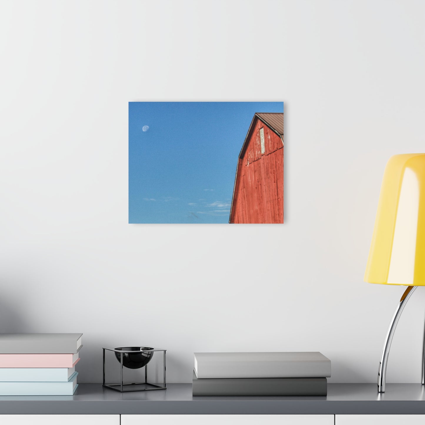 U R There Photography Fargo Road Red II Rustic Farmhouse Acrylic Wall Print