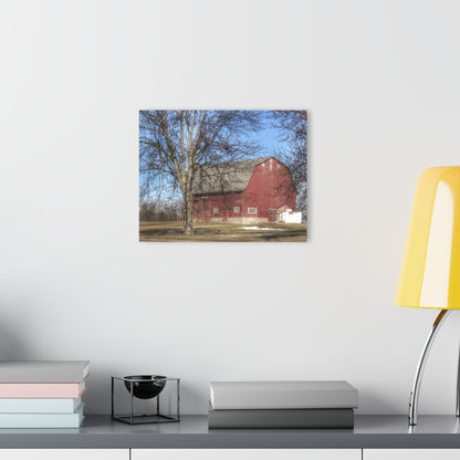 U R There Photography Dixon Road Red Rustic Farmhouse Acrylic Wall Print