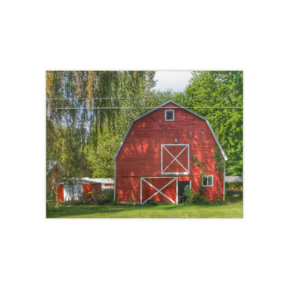 U R There Photography Henderson Red Rustic Farmhouse Decorative Ceramic Tile