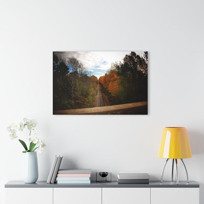 U R There Photography Above the Tracks in Vassar Rustic Farmhouse Acrylic Wall Print