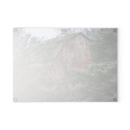 U R There Photography Morris Road Hidden Rustic Farmhouse Tempered-Glass Cutting Board