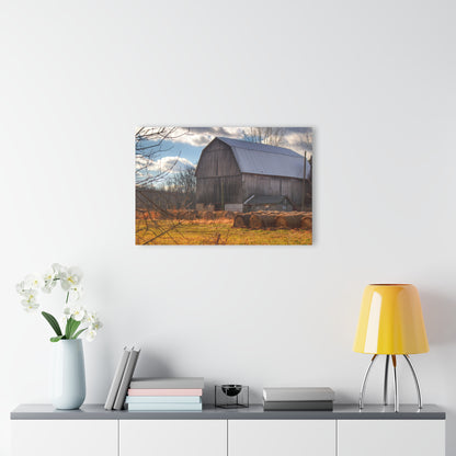 U R There Photography Sandusky Grey Haybarn Rustic Farmhouse Acrylic Wall Print