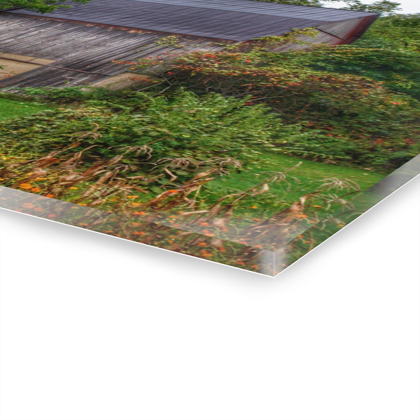 U R There Photography North Lake Road Hidden Grey Rustic Farmhouse Acrylic Wall Print