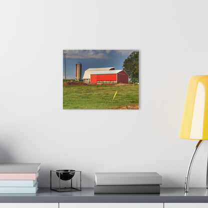 U R There Photography Clifford Farm and Silo Rustic Farmhouse Acrylic Wall Print