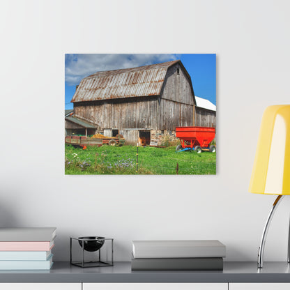 U R There Photography Kings Mill Grey Rustic Farmhouse Acrylic Wall Print