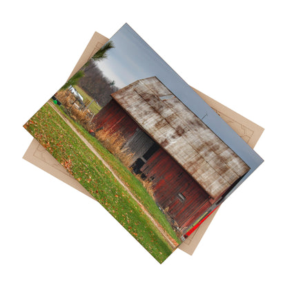 U R There Photography Castle Road Relic Red Rustic Farmhouse Decorative Ceramic Tile