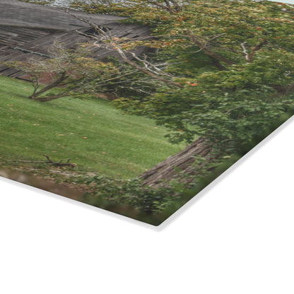 U R There Photography Hayes Road Hidden II Rustic Farmhouse Tempered-Glass Cutting Board