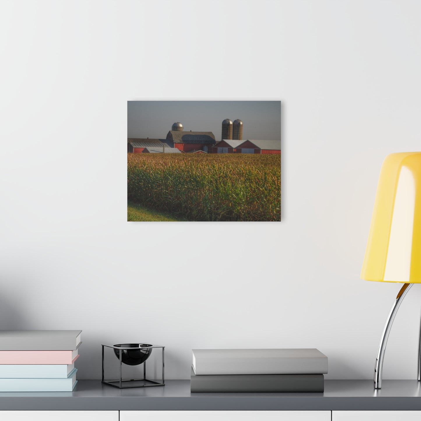 U R There Photography Slattery Road Farm and Cornfield II Rustic Farmhouse Acrylic Wall Print