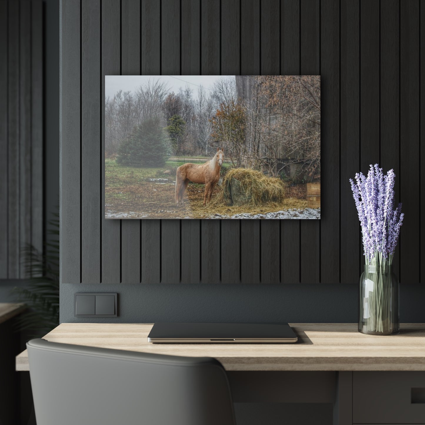 U R There Photography French Road Butterscotch Rustic Farmhouse Acrylic Wall Print