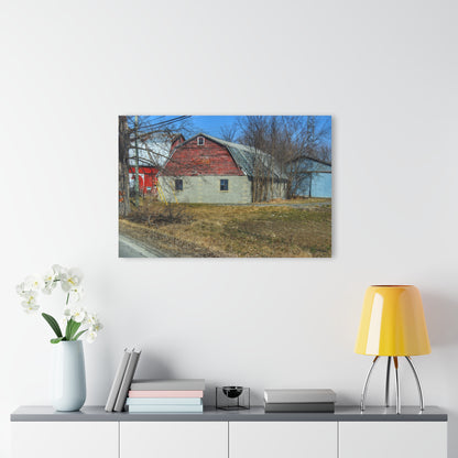 U R There Photography Indian Trail Block Barn at the Bend Rustic Farmhouse Acrylic Wall Print