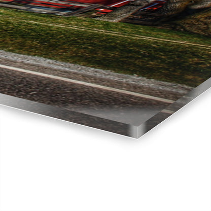 U R There Photography Imlay Reds Rustic Farmhouse Acrylic Wall Print