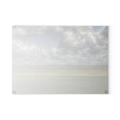 U R There Photography Skies of September Rustic Farmhouse Tempered-Glass Cutting Board